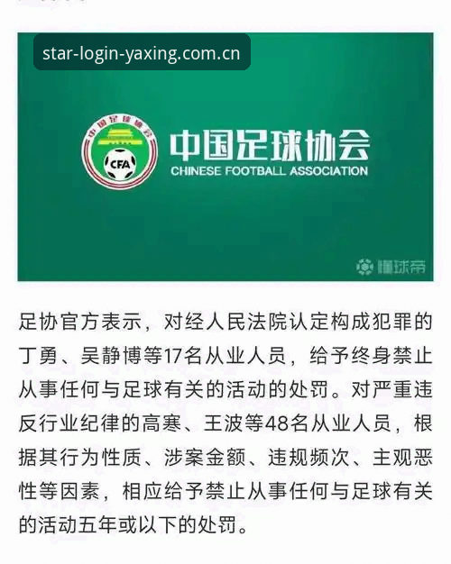 中国足协第三批禁足名单深度评测：亚星手机版带你透视行业洗牌背后的真相